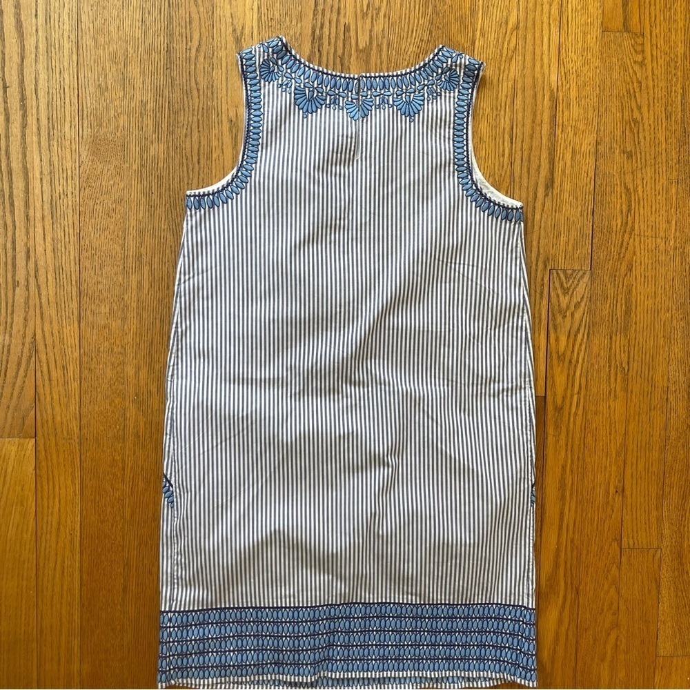 NEW Vineyard Vines Sleeves Shift Dress Cisco Embroidered Blue White Size 2 NWT - Picture 6 of 7